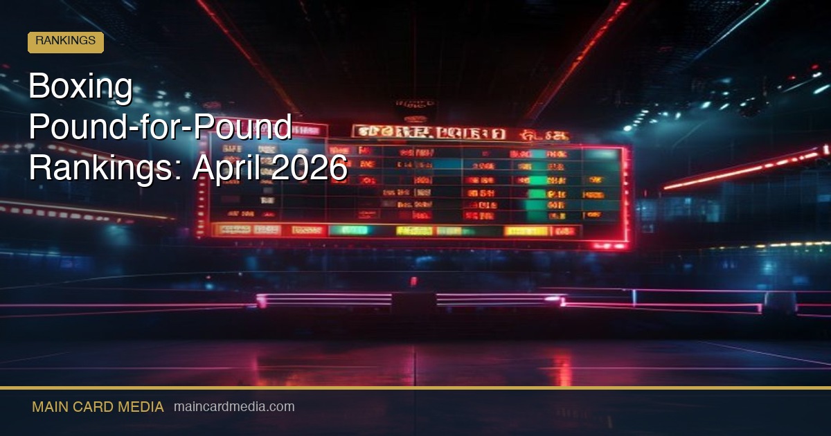 Boxing Pound-for-Pound Rankings: April 2026