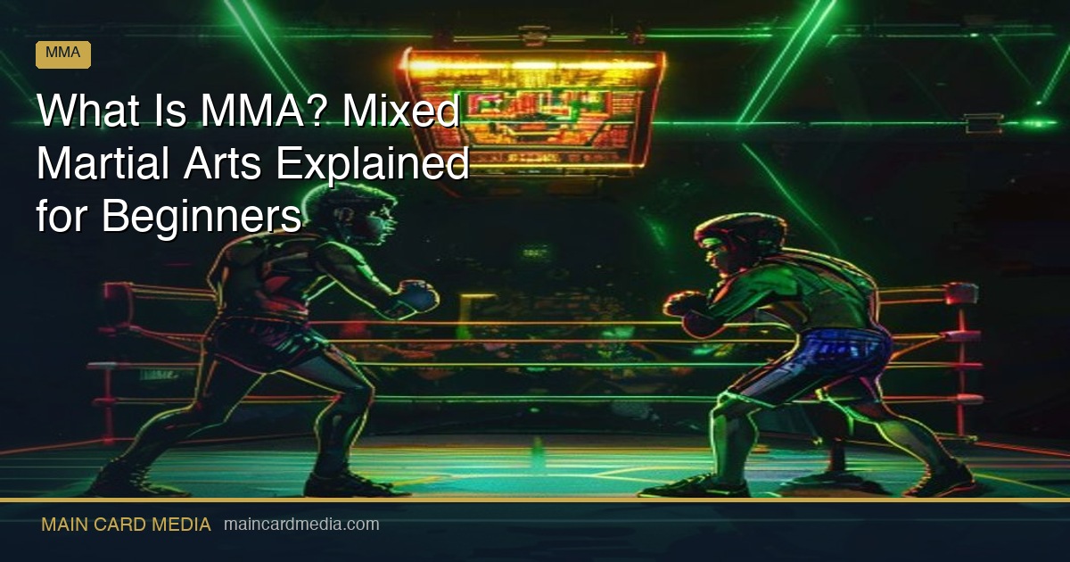 What Is MMA? Mixed Martial Arts Explained for Beginners