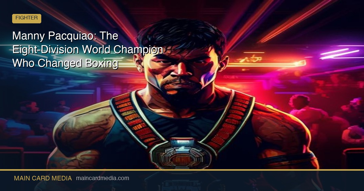 Manny Pacquiao: The Eight-Division World Champion Who Changed Boxing