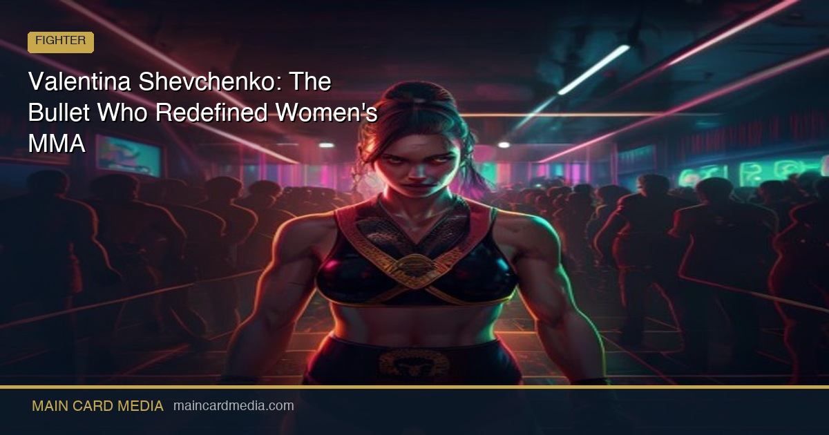 Valentina Shevchenko: The Bullet Who Redefined Women’s MMA