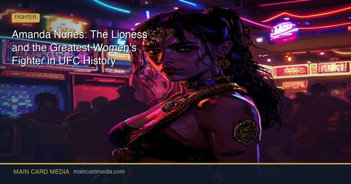 Amanda Nunes: The Lioness and the Greatest Women’s Fighter in UFC History