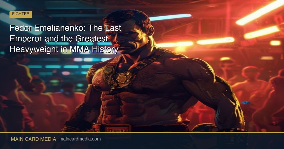 Fedor Emelianenko: The Last Emperor and the Greatest Heavyweight in MMA History
