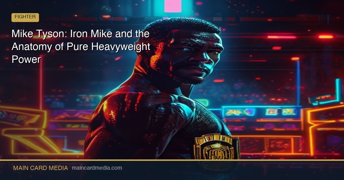 Mike Tyson: Iron Mike and the Anatomy of Pure Heavyweight Power