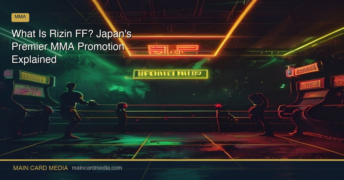 What Is Rizin FF? Japan’s Premier MMA Promotion Explained