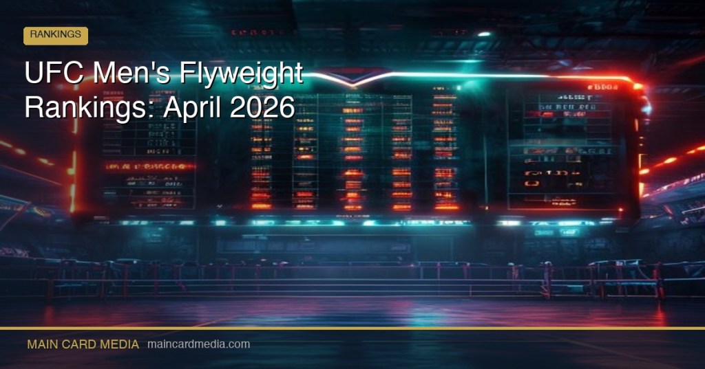 UFC Men’s Flyweight Rankings: April&nbsp;2026
