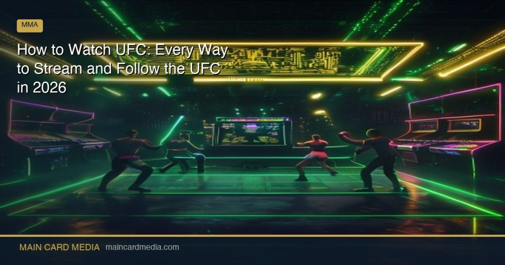 How to Watch UFC: Every Way to Stream and Follow the UFC in&nbsp;2026