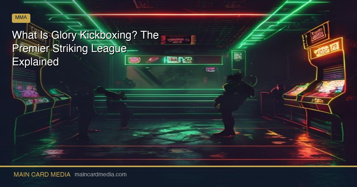What Is Glory Kickboxing? The Premier Striking League Explained