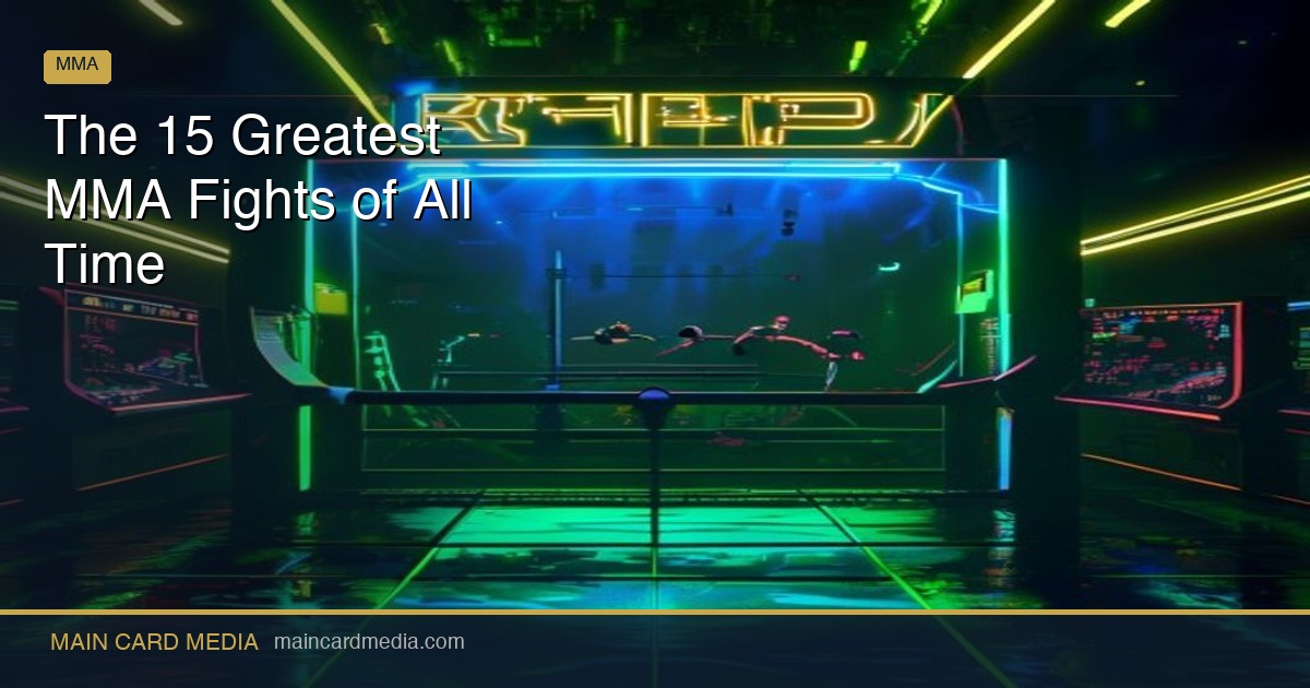 The 15 Greatest MMA Fights of All Time