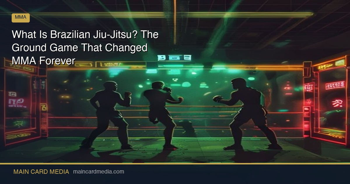 What Is Brazilian Jiu-Jitsu? The Ground Game That Changed MMA Forever
