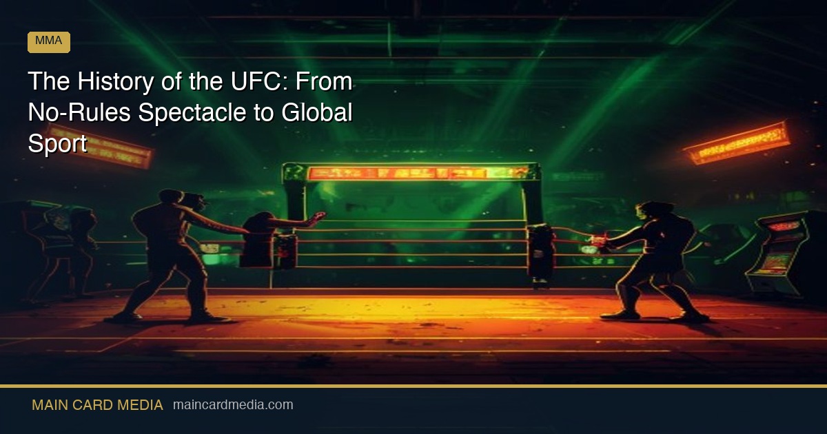 The History of the UFC: From No-Rules Spectacle to Global Sport