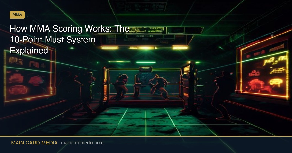 How MMA Scoring Works: The 10-Point Must System Explained