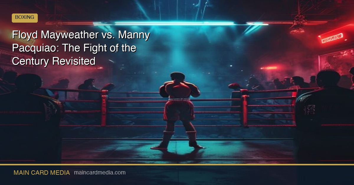 Floyd Mayweather vs. Manny Pacquiao: The Fight of the Century Revisited