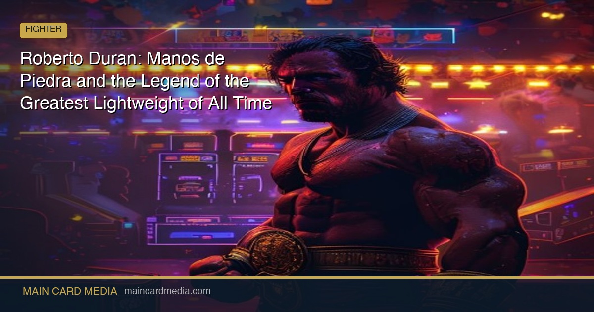 Roberto Duran: Manos de Piedra and the Legend of the Greatest Lightweight of All Time