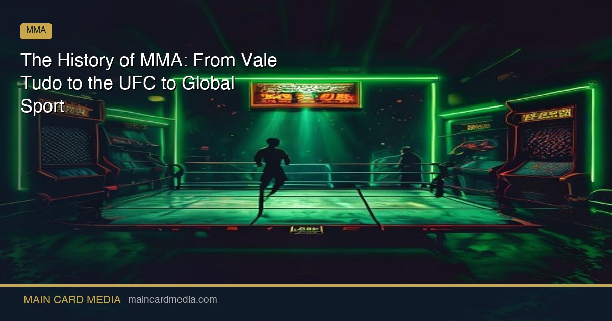 The History of MMA: From Vale Tudo to the UFC to Global Sport