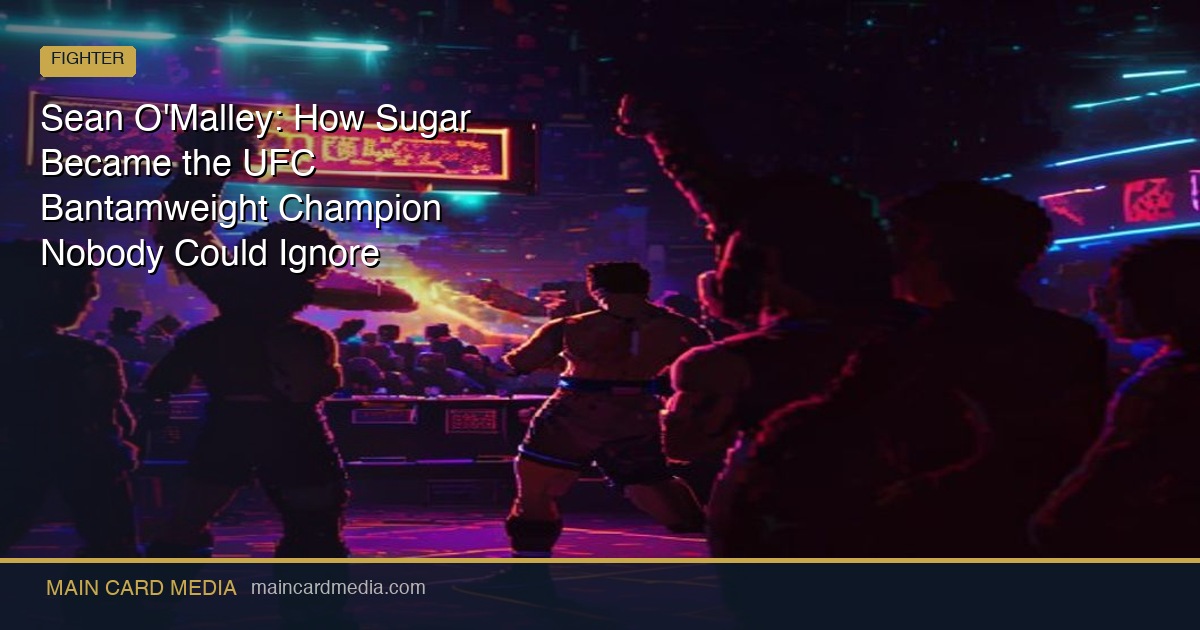 Sean O’Malley: How Sugar Became the UFC Bantamweight Champion Nobody Could Ignore