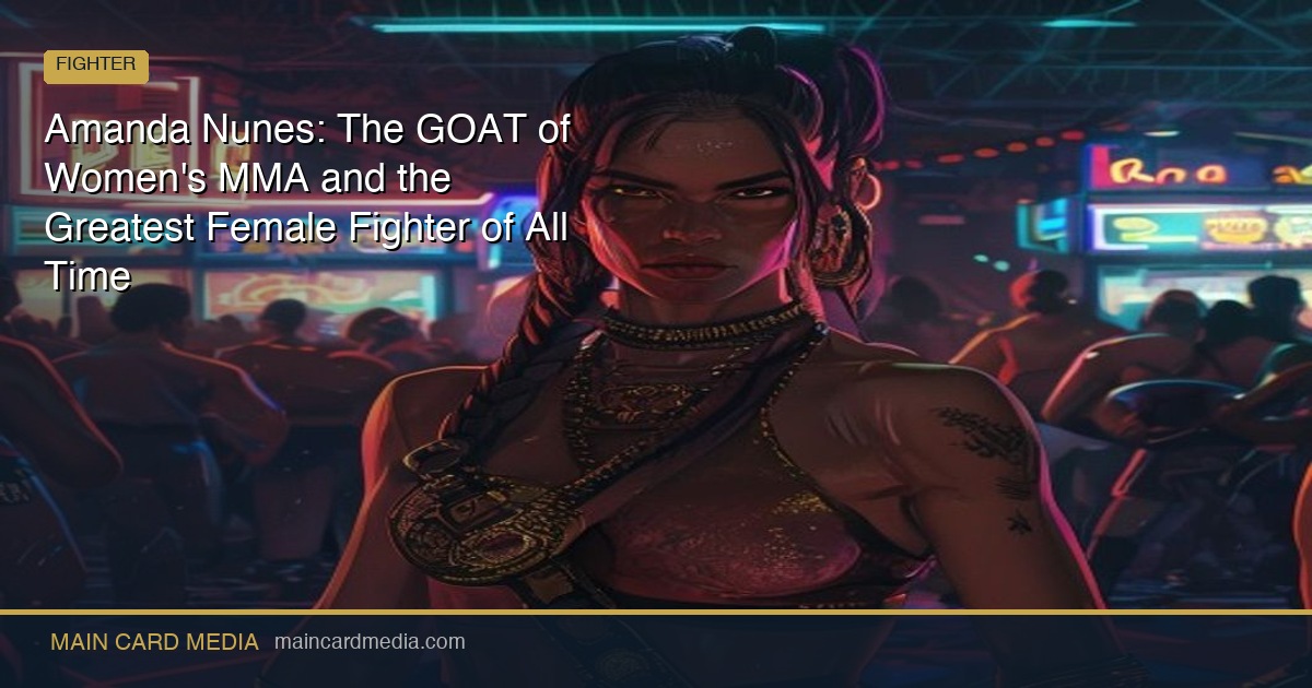 Amanda Nunes: The GOAT of Women’s MMA and the Greatest Female Fighter of All Time