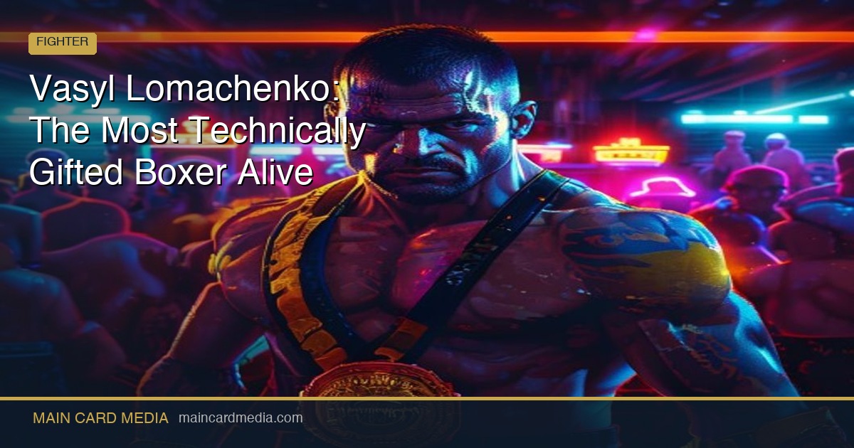 Vasyl Lomachenko: The Most Technically Gifted Boxer Alive