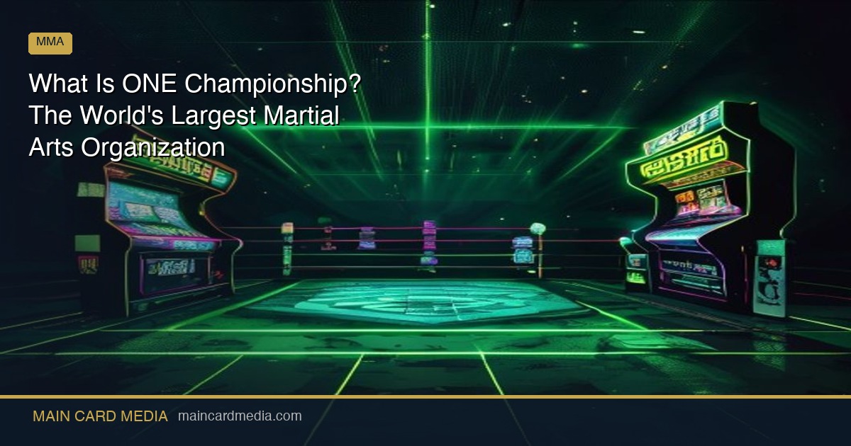 What Is ONE Championship? The World’s Largest Martial Arts Organization