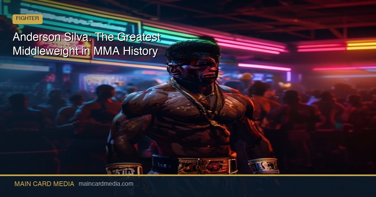 Anderson Silva: The Greatest Middleweight in MMA History
