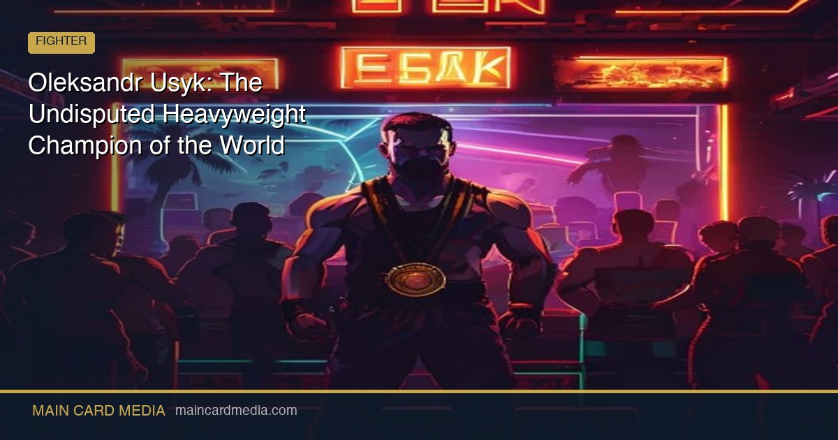 Oleksandr Usyk: The Undisputed Heavyweight Champion of the World