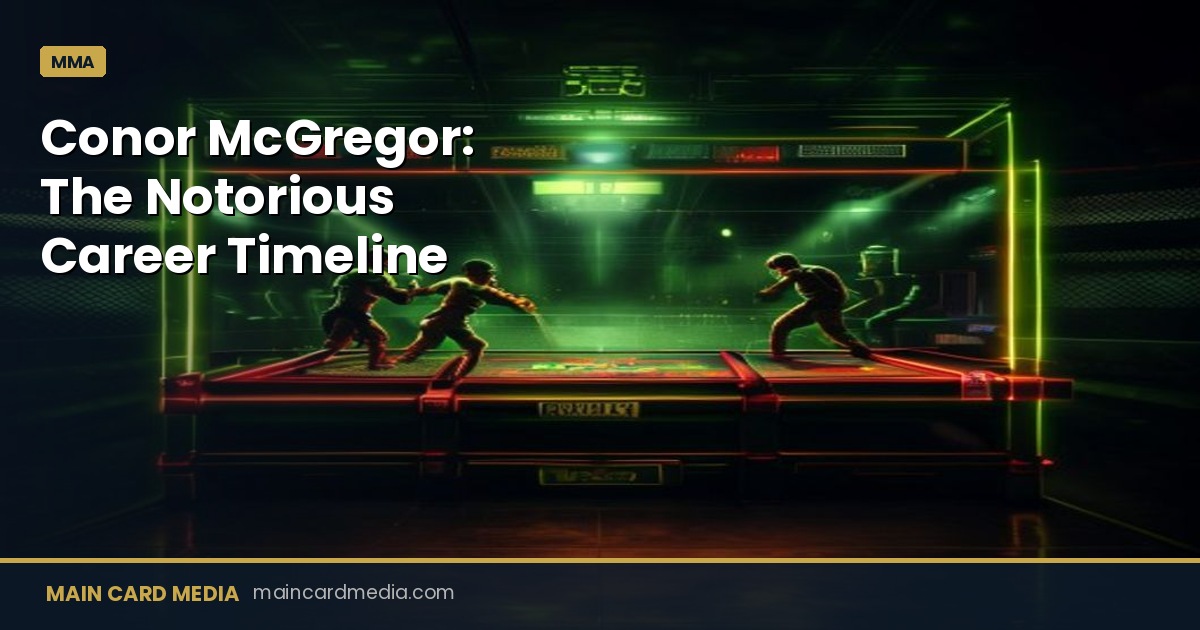 Conor McGregor: The Notorious Career Timeline