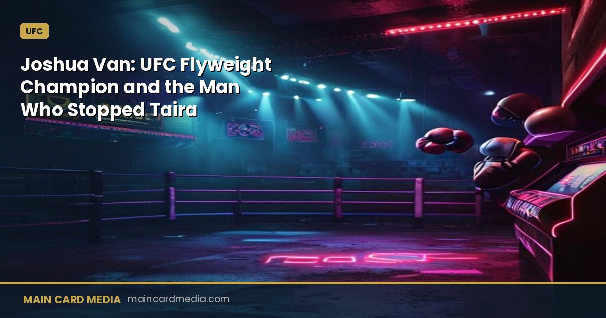 Joshua Van: UFC Flyweight Champion and the Man Who Stopped Taira