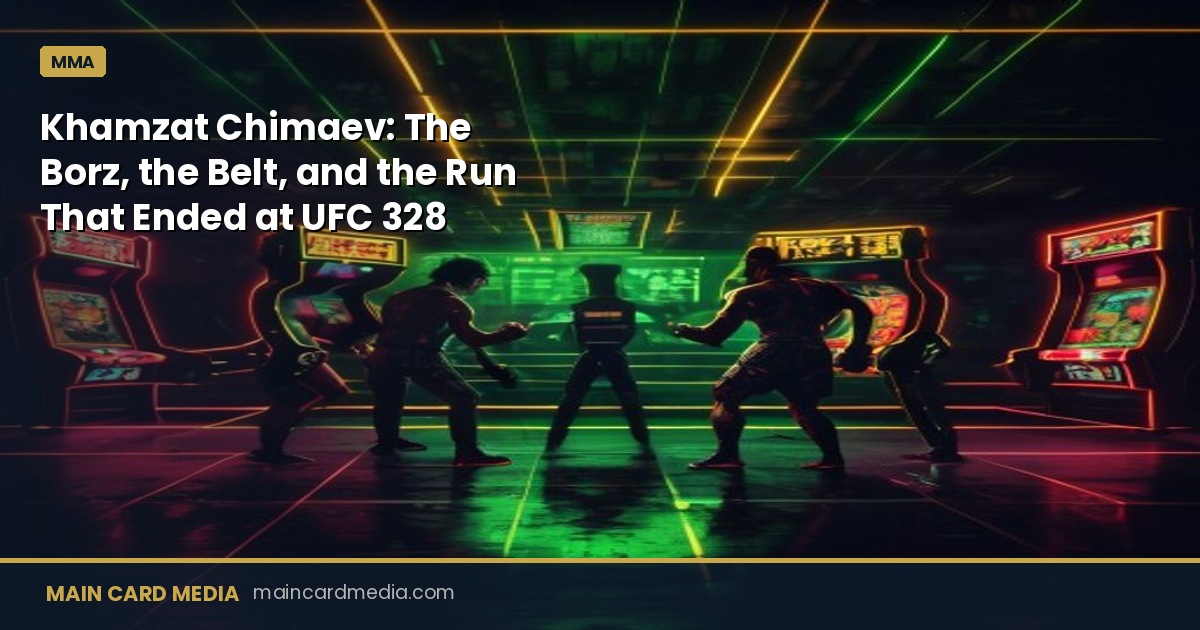 Khamzat Chimaev: The Borz, the Belt, and the Run That Ended at UFC 328