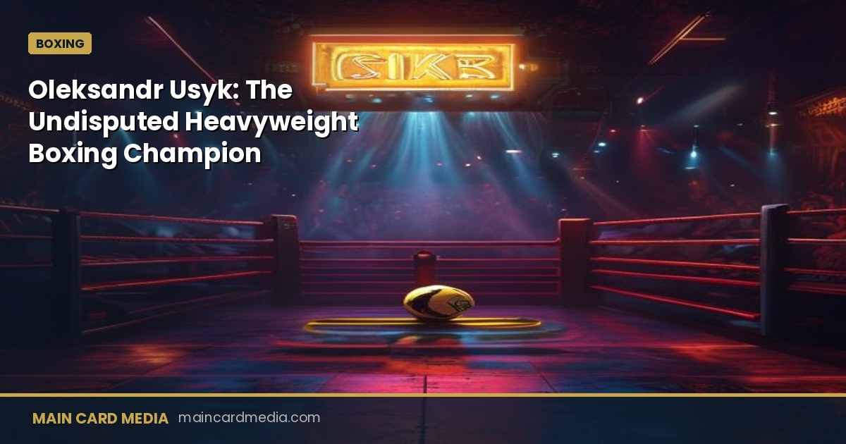 Oleksandr Usyk: The Undisputed Heavyweight Boxing Champion