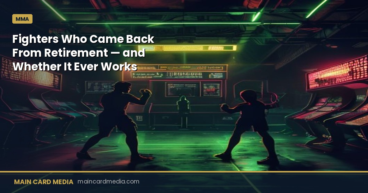 Fighters Who Came Back From Retirement — and Whether It Ever Works