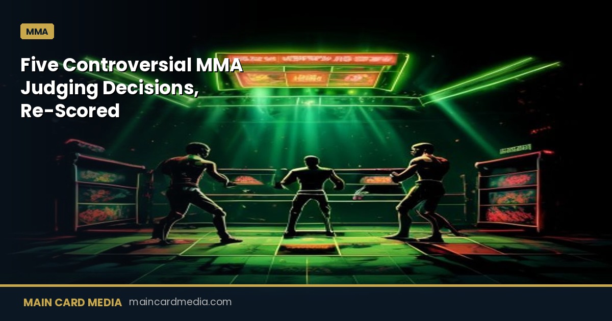 Five Controversial MMA Judging Decisions, Re-Scored