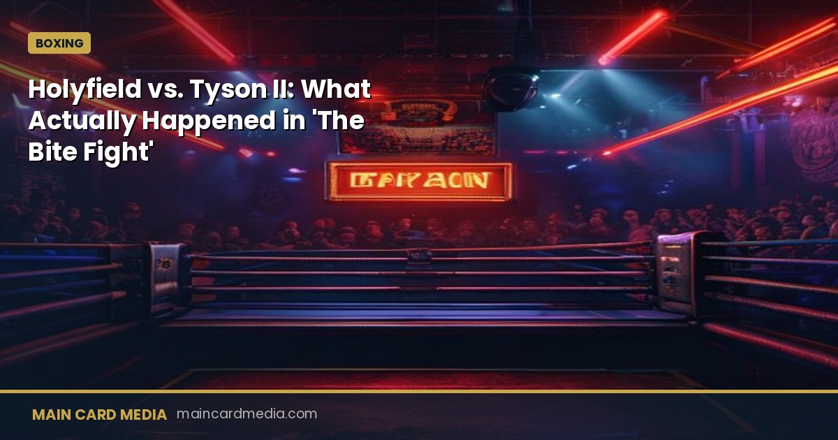 Holyfield vs. Tyson II: What Actually Happened in ‘The Bite Fight’