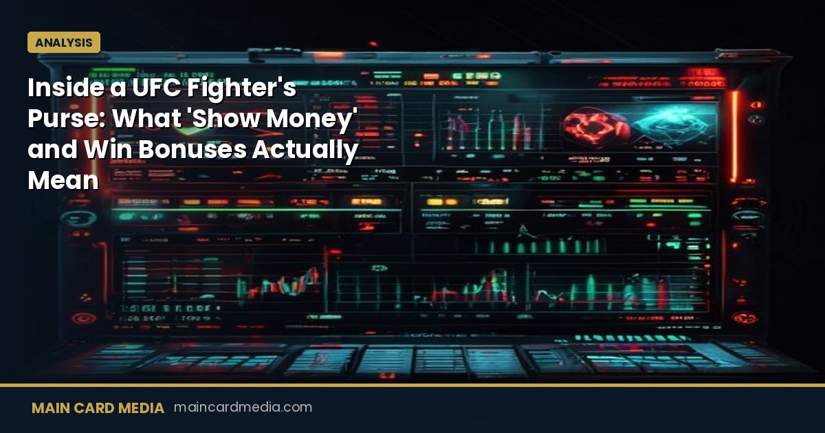 Inside a UFC Fighter’s Purse: What ‘Show Money’ and Win Bonuses Actually Mean