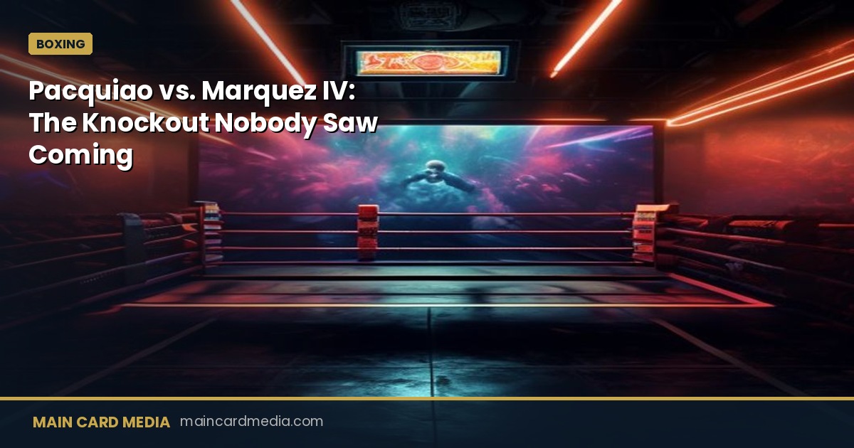 Pacquiao vs. Marquez IV: The Knockout Nobody Saw Coming