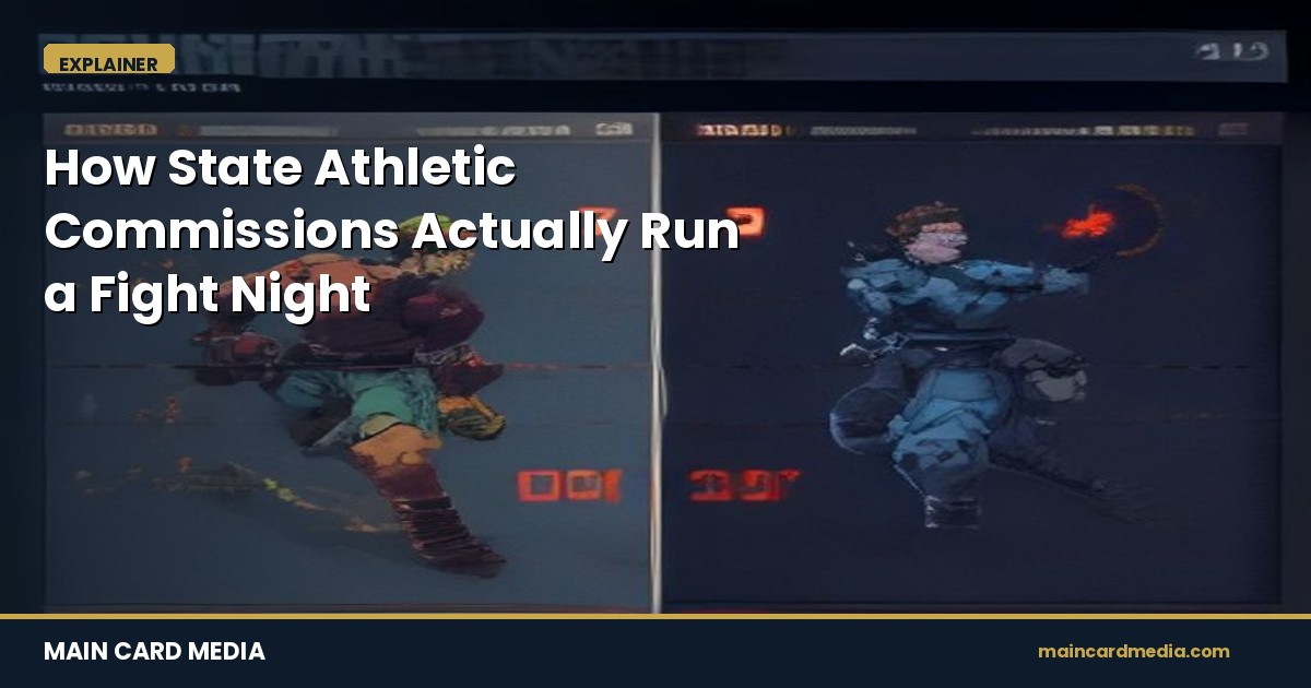 How State Athletic Commissions Actually Run a Fight Night
